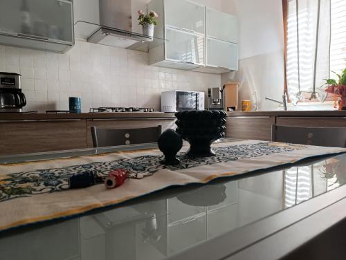 Een keuken of kitchenette bij La casa di Andrea