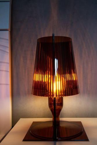 a lamp sitting on top of a table at Domotic Suite at Villa Anna - Bike Friendly in Buonconvento