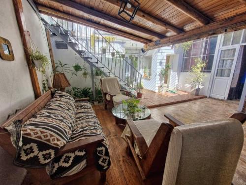 Χώρος καθιστικού στο Guesthouse Mendoza