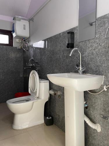 Koupelna v ubytování Pakha Dhim Homestay Namchi