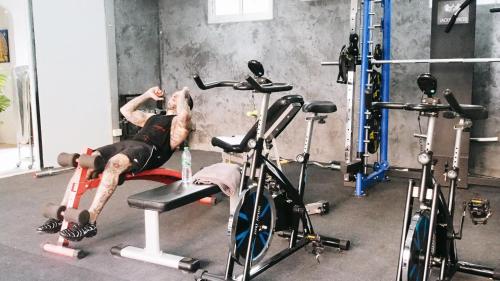 Fitness centrum a/nebo fitness zařízení v ubytování Paradise Land Resort