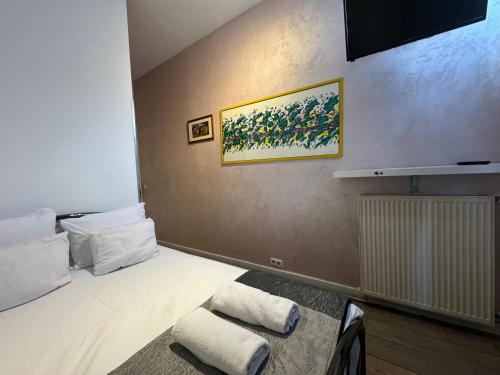 Postel nebo postele na pokoji v ubytování Hotel La Belle Vue