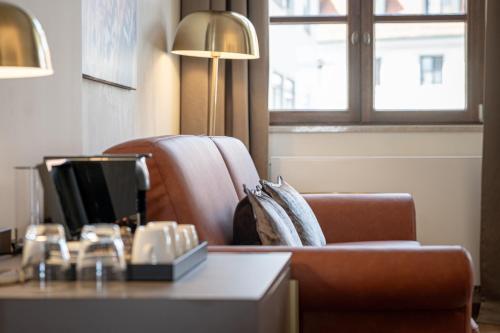Coin salon dans l'établissement Maxim Suites by Elias Holl