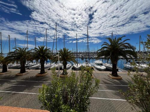 Photo de la galerie de l'établissement Beau T2 avec piscine, terrasse et WiFi à Gruissan - FR-1-784-23, à Gruissan