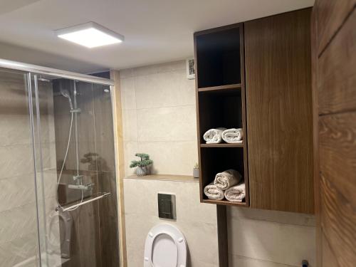 Ένα μπάνιο στο Apartman Orjen