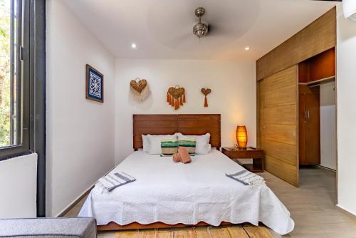 Postel nebo postele na pokoji v ubytování Casa Chiit