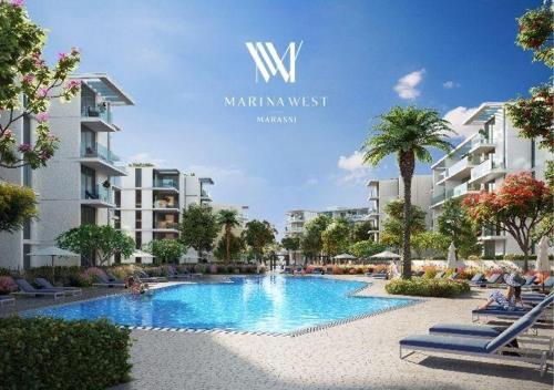 Πισίνα στο ή κοντά στο مراسي مارينا ويست