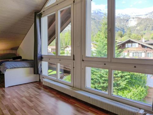 Nespecifikovaný výhled na hory nebo výhled na hory při pohledu z apartmánu