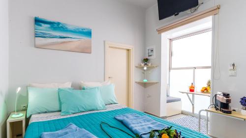 Postel nebo postele na pokoji v ubytování Apolafsi Apartments 2 New with kitchen