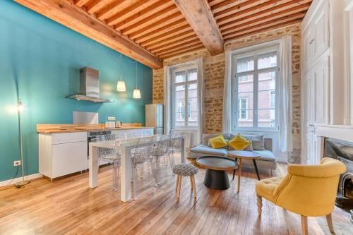 Η κουζίνα ή μικρή κουζίνα στο GuestReady - A classy stay in the heart of Lyon