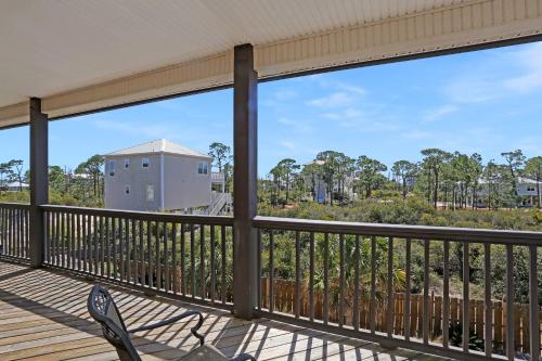 a view from the balcony of a house at Big Chill by Pristine Property Vacation Rentals in Cape San Blas