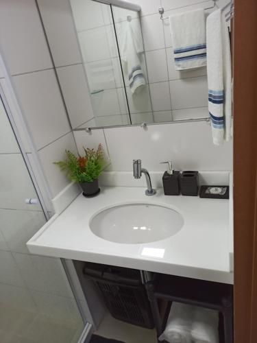 Koupelna v ubytování Flat Pé na Areia, Recife-Piedade