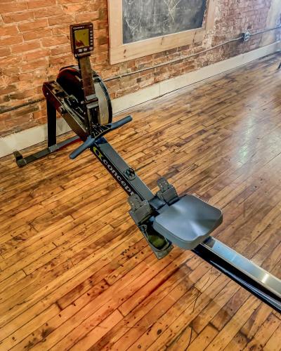 a camera on the floor of a room at Stylish Philly Loft in Philadelphia