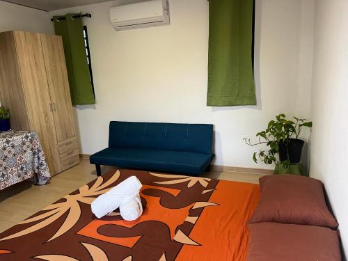 Posezení v ubytování Manatini lodge