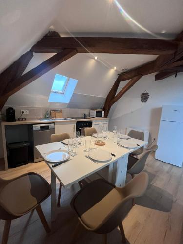 Dapur atau dapur kecil di L'évasion urbaine - Parking gratuit - Entrée autonome - Wifi