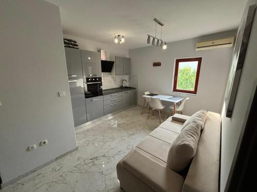 Kuchyňa alebo kuchynka v ubytovaní Apartments by the sea Sukosan, Zadar - 12313
