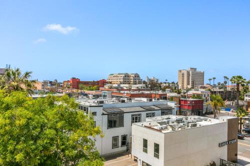 an aerial view of a city with buildings at Uptown Inn - Limited Service Apart-Hotel in San Diego