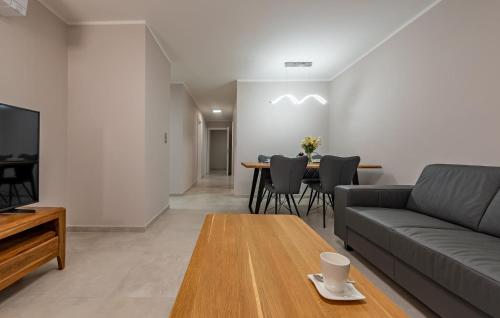 Μια τηλεόραση ή/και κέντρο ψυχαγωγίας στο Stunning Apartment In Mrljane With Wifi