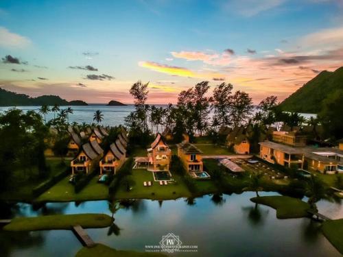 Landskap semula jadi dekat dengan vila ini