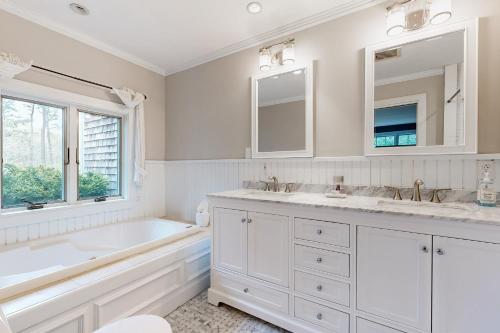 Koupelna v ubytování Lookout Cottage