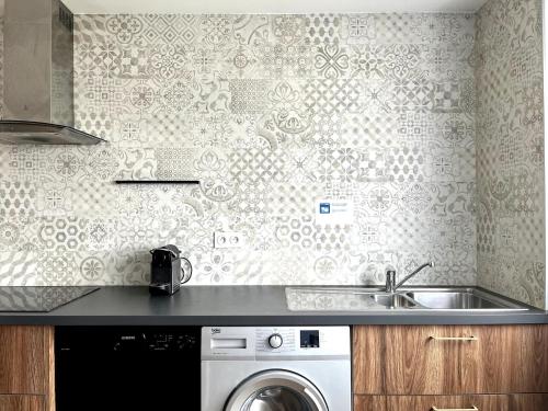 Kuchyň nebo kuchyňský kout v ubytování M019 Marquer T4 proche frontière