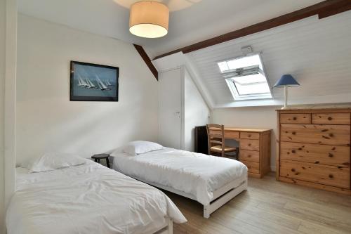 Ένα ή περισσότερα κρεβάτια σε δωμάτιο στο La Florentine - Maison 109m2 proche plage