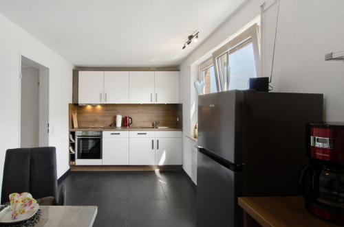 Dapur atau dapur kecil di Ferienwohnung Goesmann