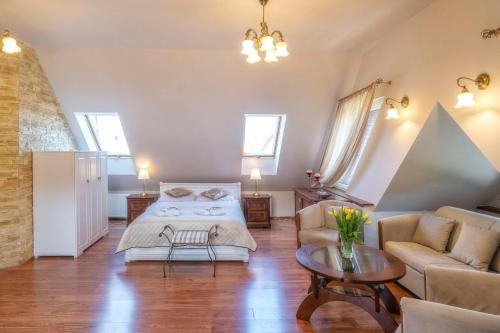 Postel nebo postele na pokoji v ubytování Pokoje Pod Tatrami & Apartamenty Biały Dunajec