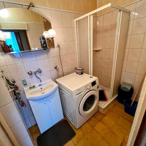 Koupelna v ubytování Apartament Centrum