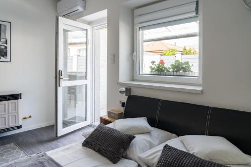 Ruang duduk di Balatonic Lemon apartmanház