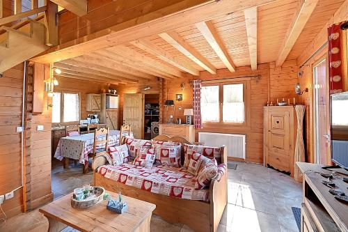 Posezení v ubytování Chalet Charmilles - Chalet vue sur montagne