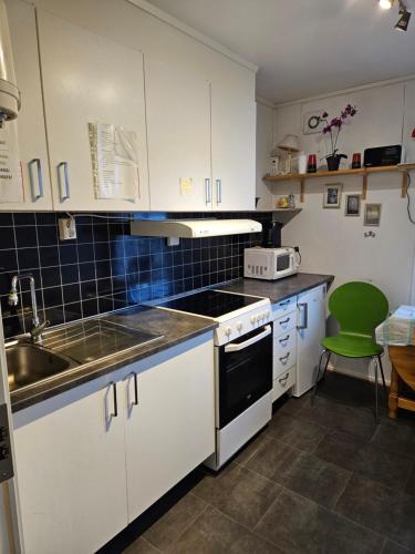 Dapur atau dapur kecil di Risøyhamn Kafe