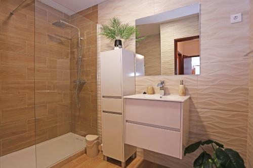 Koupelna v ubytování Quinta Amparo Holiday Apartment