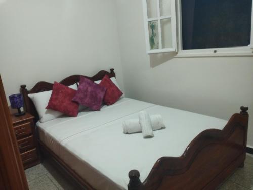 Giường trong phòng chung tại Villa salma