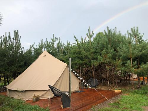 Zahrada ubytování Glamping - Projekt Alpaka