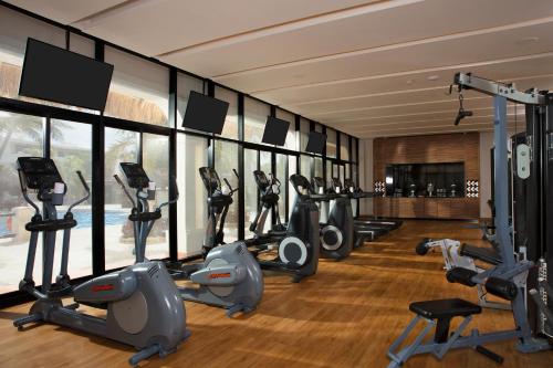 Fitness centrum a/nebo fitness zařízení v ubytování Dreams Sapphire Resort & Spa