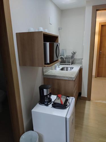 Dapur atau dapur kecil di Vista Azul Apart Hotel Suites