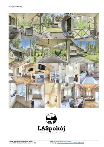 a collage of photos of a house at LaSpokój in Siemiatycze