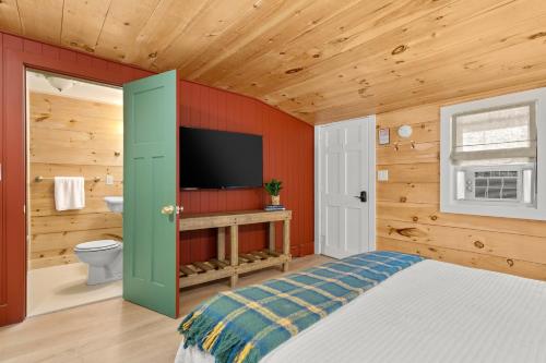 Katil atau katil-katil dalam bilik di Pemi Cabins