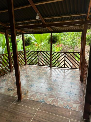 Balkoni atau teres di Cabanas El Toche