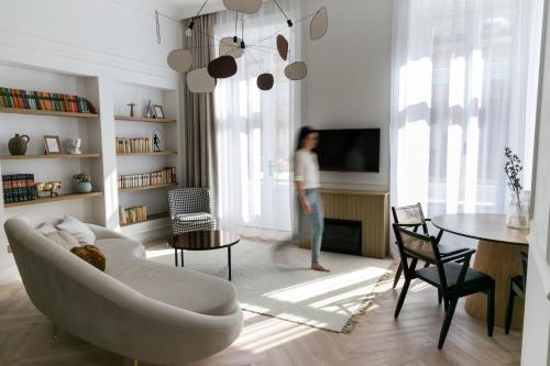 Posezení v ubytování Schreyer Apartman