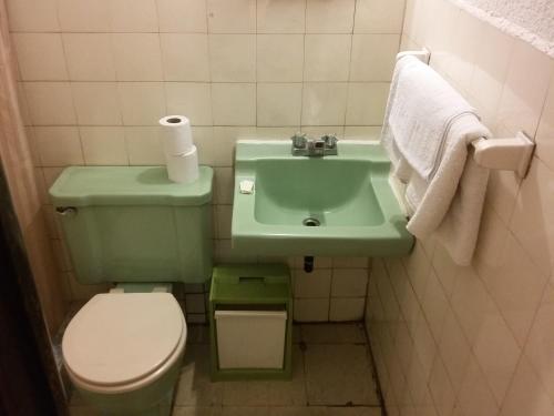 Koupelna v ubytování Hotel Centenario