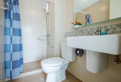 Koupelna v ubytování 453 8 floor happy room Imm-Aim condo By Pik