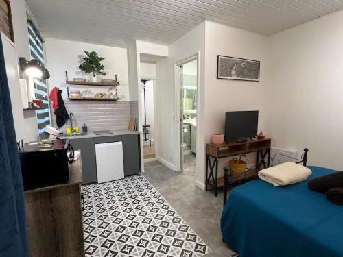 Køkken eller tekøkken på Châteaux 5 minute, Parking Gratuit hauteur 2 m