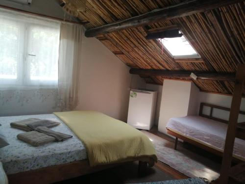 Postel nebo postele na pokoji v ubytování Ecer Pansiyon