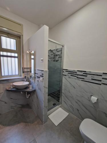 Koupelna v ubytování B&B Sei Palme