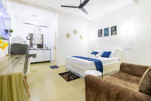 Χώρος καθιστικού στο EUNICE'S CLASSY DIANI STUDIO
