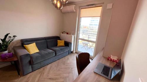 Χώρος καθιστικού στο WW Warsaw Apartments