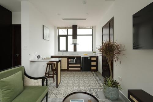 Mersey Central Hanoi Apart'Hotelにあるシーティングエリア