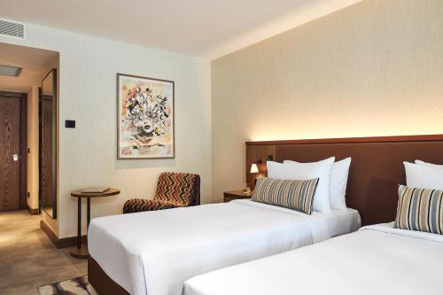 Katil atau katil-katil dalam bilik di Hyde Bodrum - Ultra All Inclusive, Adult Only